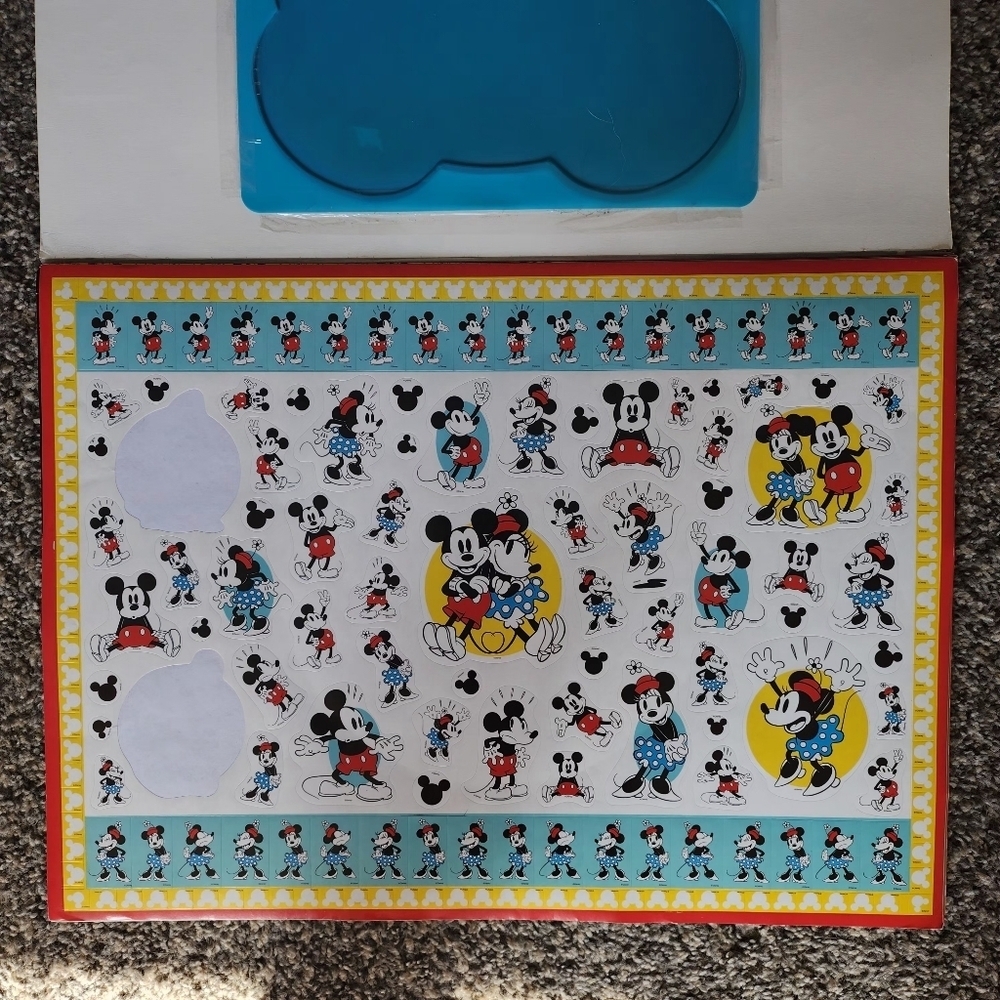 RARE Mickey Mouse 90 Years Of Magic Giant Sticker Activity Pad 1000 Stickers - Picture 2 of 11